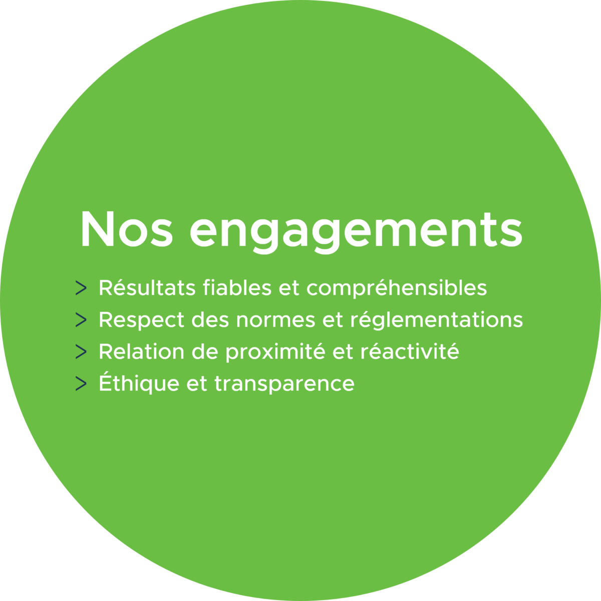 rond vert engagement